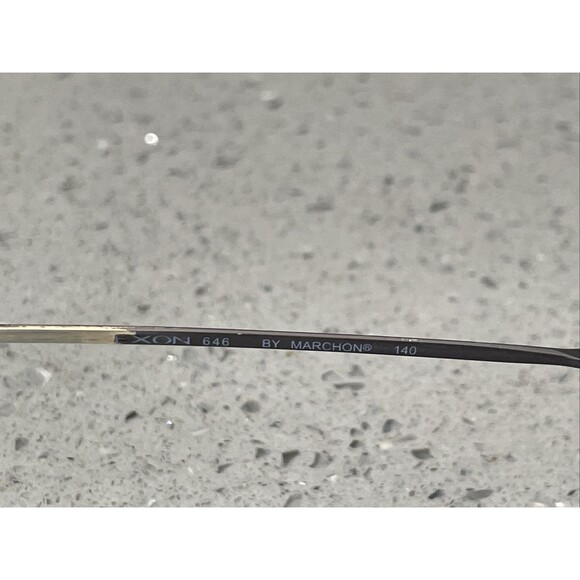 Flexon by Marchon Eyeglasses Frames ONLY 646 Gunmetal Metal Full Rim 56-18-140 - Picture 9 of 16